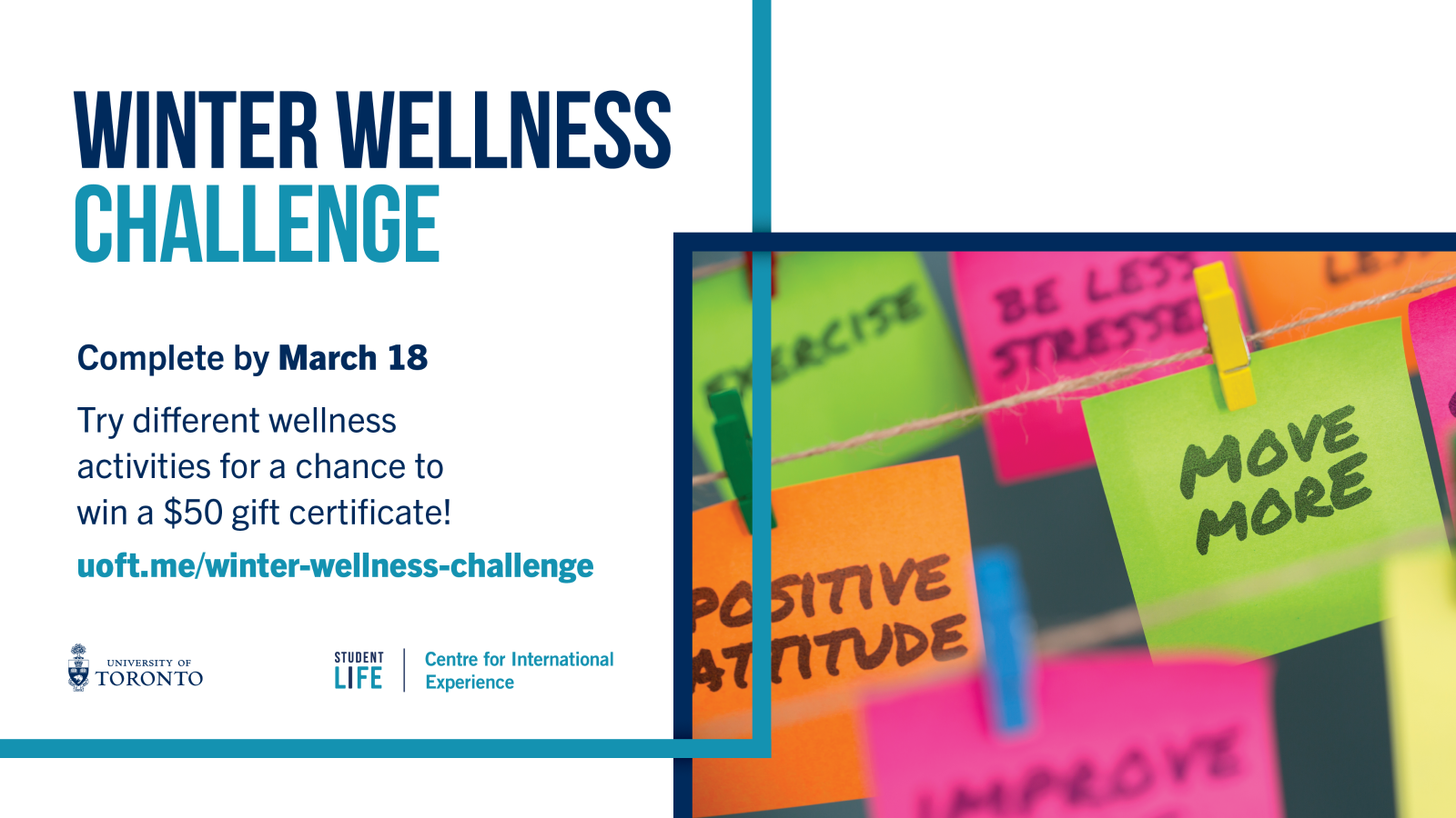 Winter Wellness Challenge promotion flyer