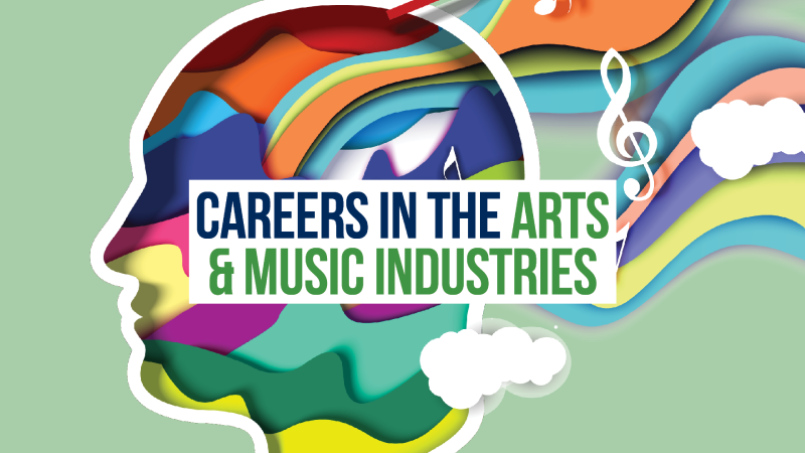 Careers in the Arts & Music Industries logo.