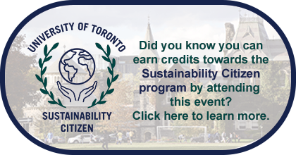 Sustainability Citizen infographic: Did you know you can earn credits towards the Sustainability Citizen program by attending this event? Click here to learn more.