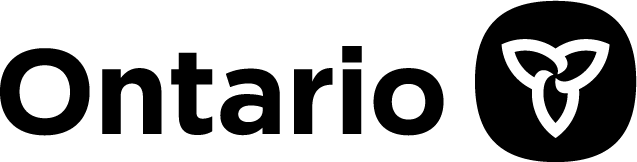 Ontario with trillium logo